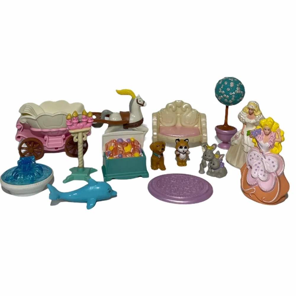 Vintage Princess Doll Fairytale Toys 14 Pc Set